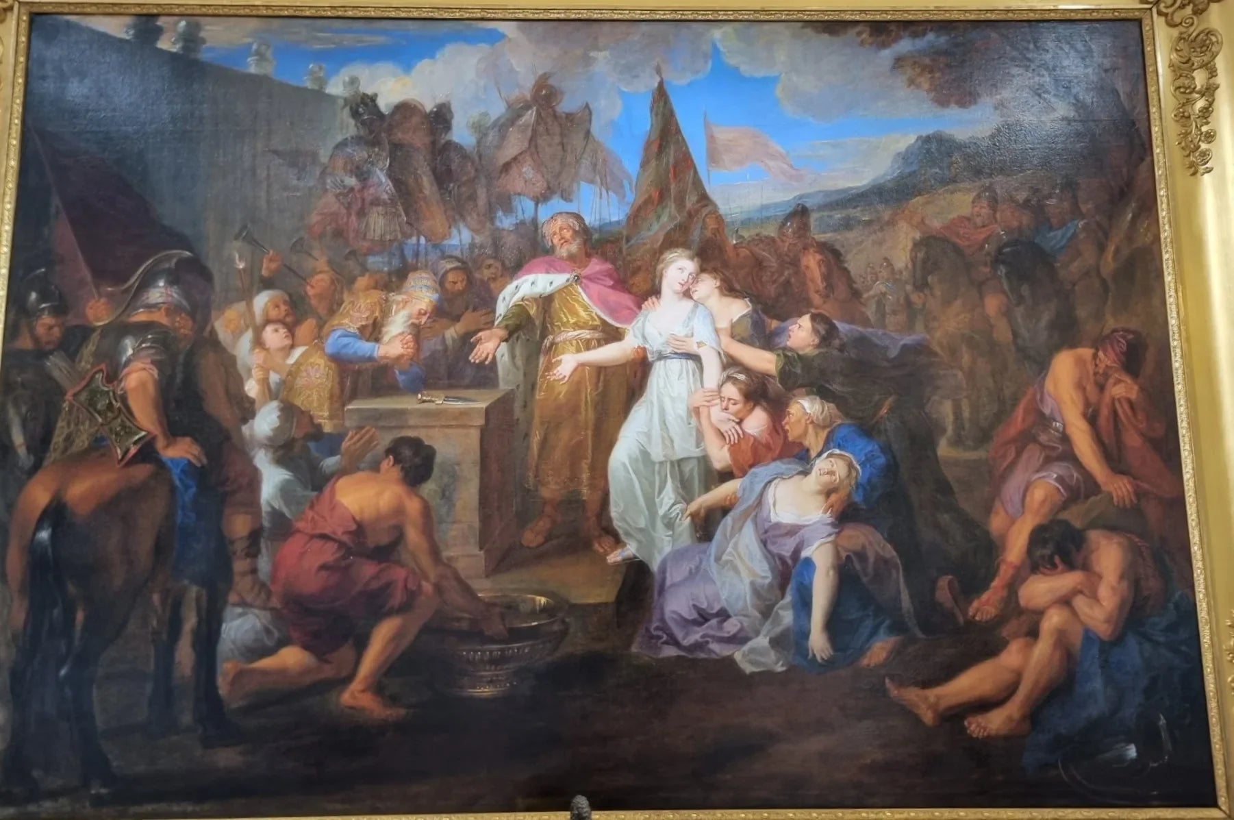 Le Sacrifice de la fille de Jephté - Antoine Coypel image 1 reproduction artisanale de tableau