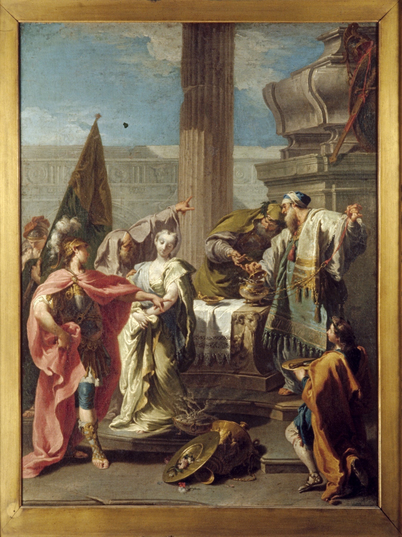 Le sacrifice de Polyxène au tombeau d'Achille - Giovanni Battista Pittoni image 1 reproduction d’œuvre d’art à l’huile