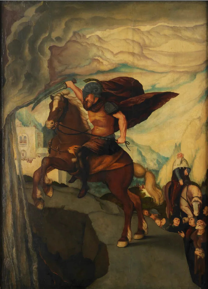 Le sacrifice de soi de Marcus Curtius - Hans Baldung Grien image 1 reproduction de peinture à l’huile