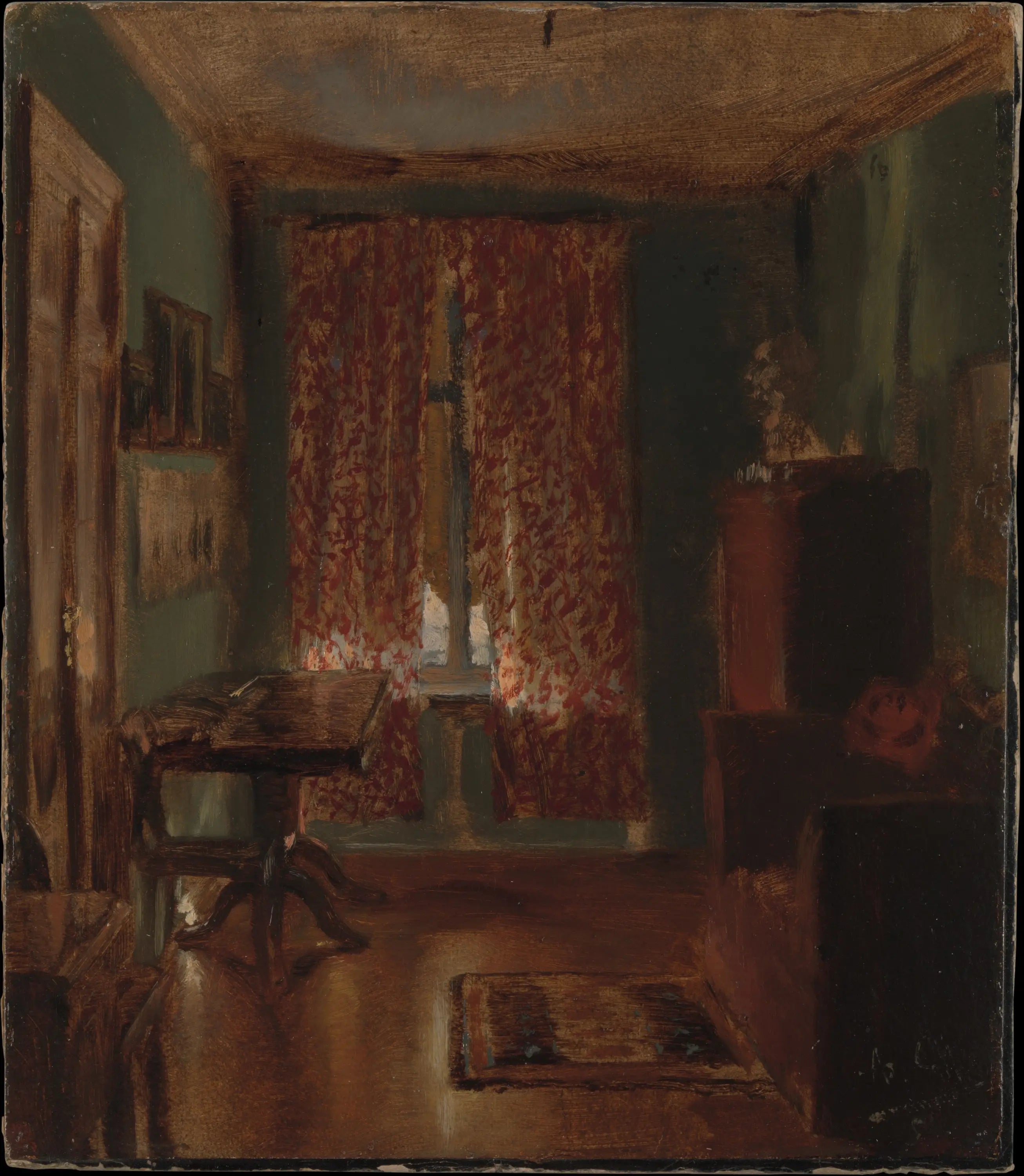 Le salon de l'artiste dans la Ritterstrasse - Adolph von Menzel image 1 reproduction d’œuvre d’art à l’huile
