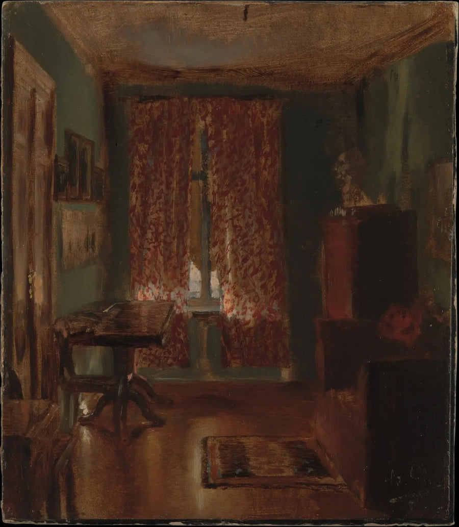 ห้องนั่งเล่นของศิลปินในถนน Ritter - Adolph von Menzel