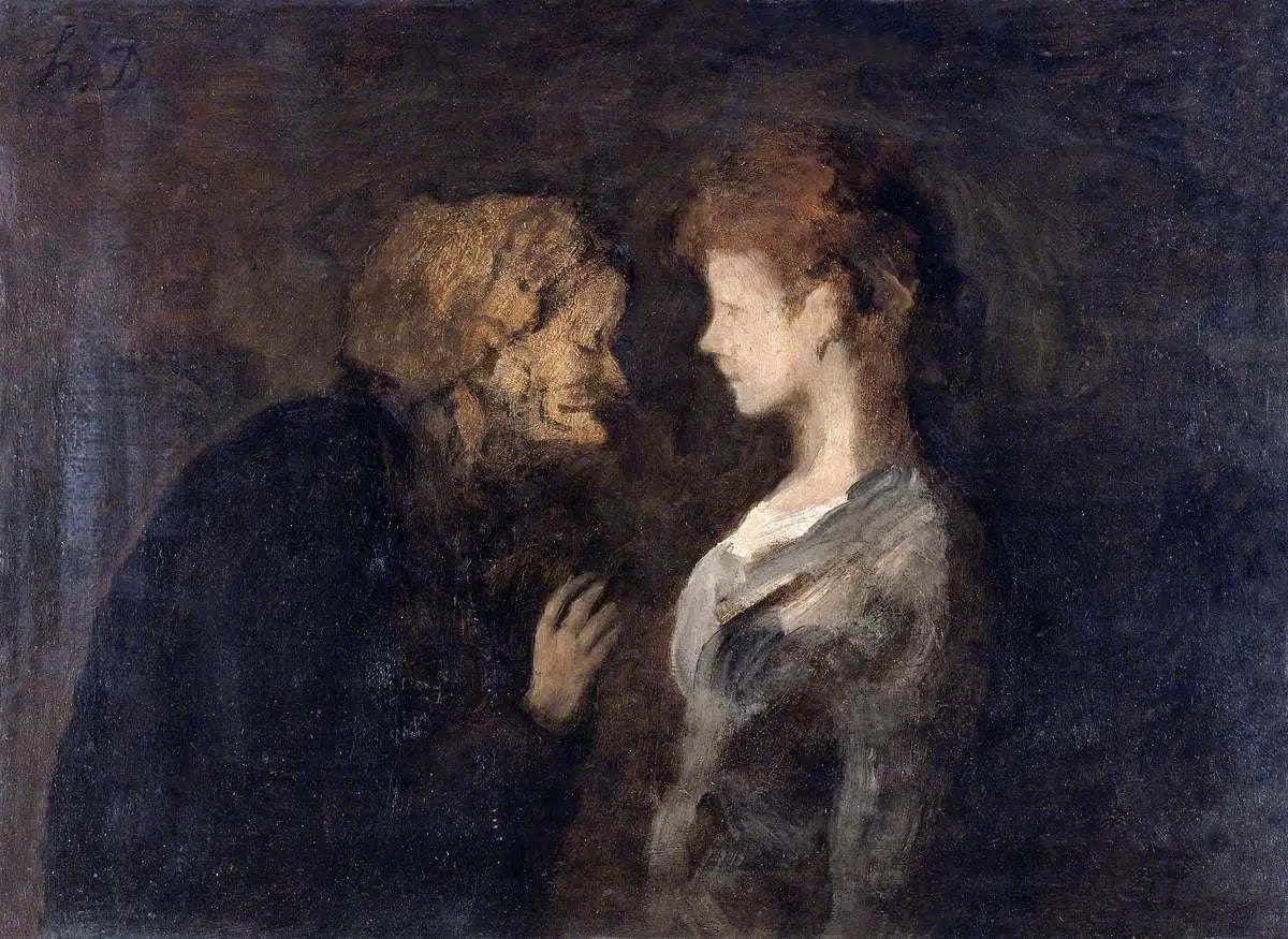 Le secret - Honoré Daumier - Alpha Reproduction