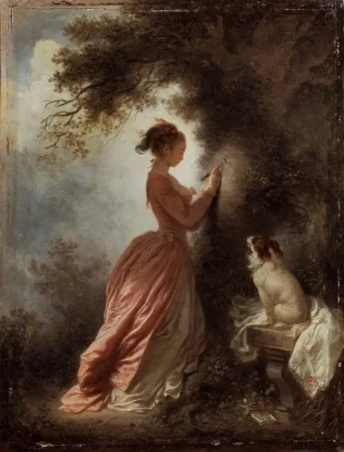 Le Souvenir - Jean-Honoré Fragonard image 1 copie peinte à la main à l’huile