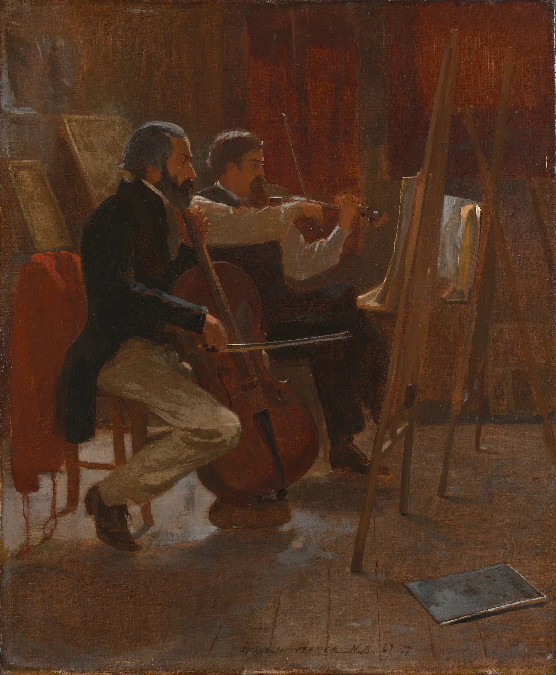 Le Studio - Winslow Homer image 1 tableau peint à l’huile sur toile
