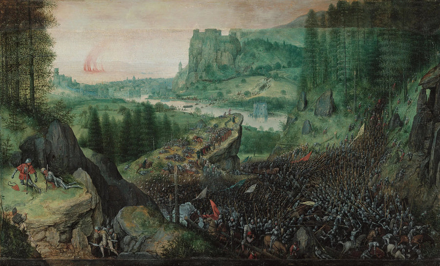 การฆ่าตัวตายของซาอูล - Pieter Brueghel the Elder