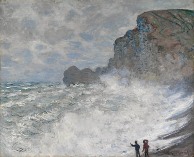 Reproduction du tableau « Le temps à Étretat - Claude Monet » par Alpha Reproduction en peinture à l’huile