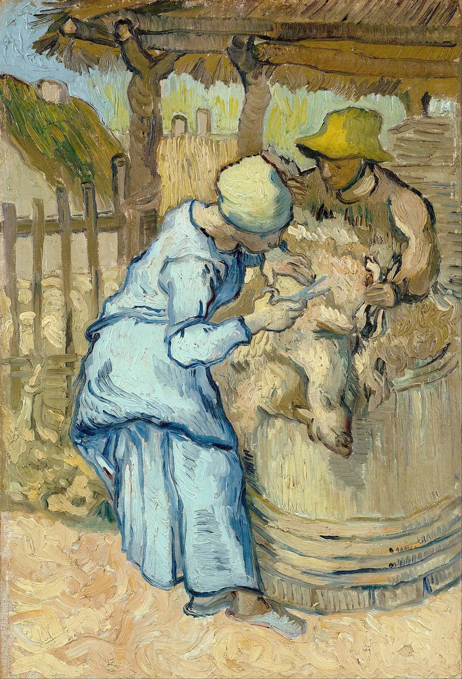 คนตัดขนแกะ (ตามแบบของมิลเลต์) - Vincent van Gogh