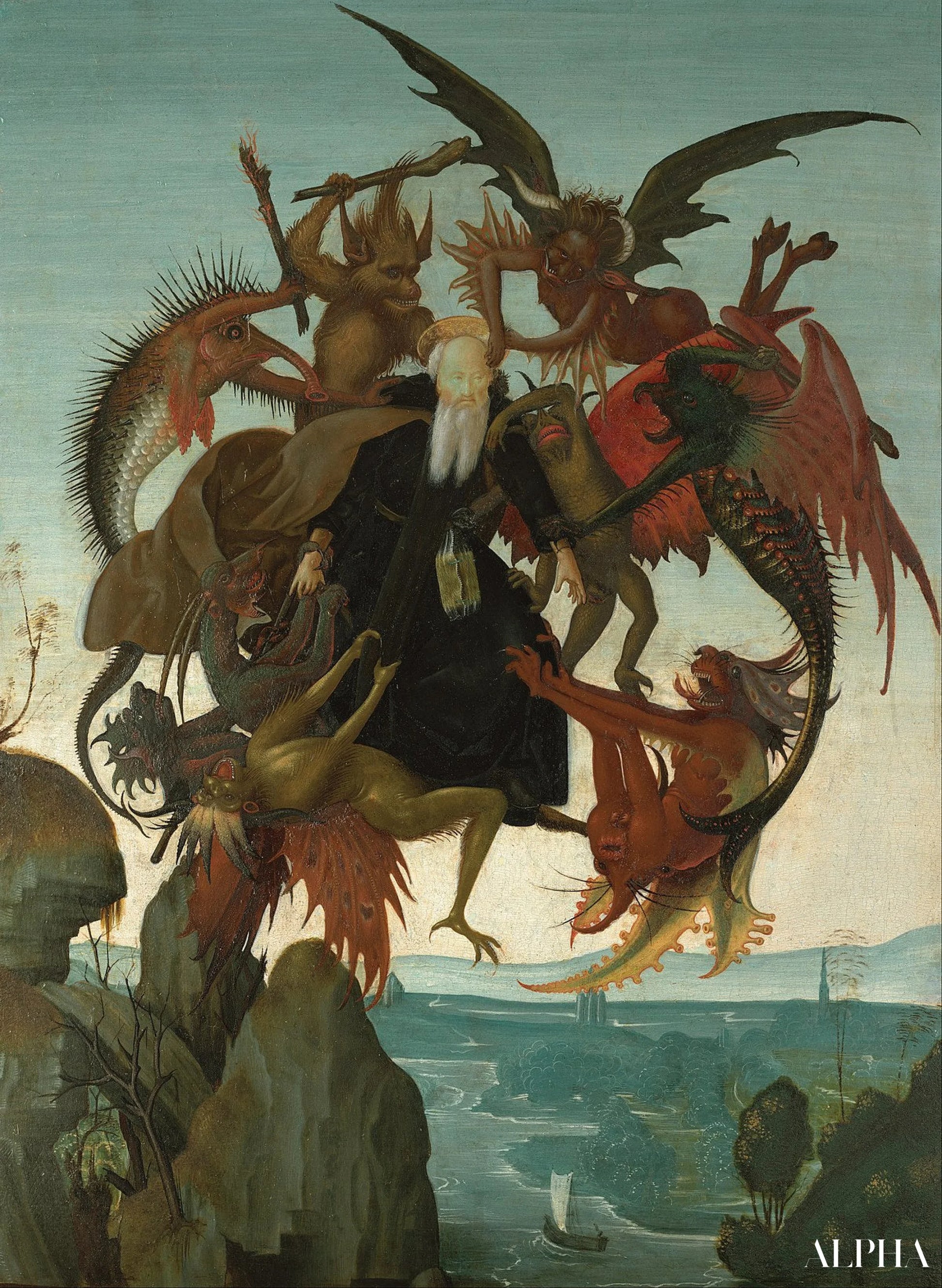 Le Tourment de saint Antoine - Michel-Ange - Reproductions de tableaux et peintures haut de gamme