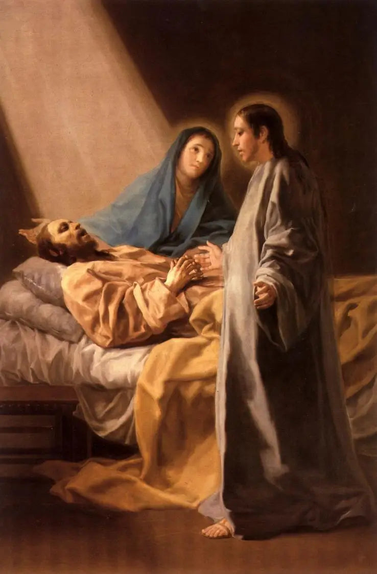 Reproduction du tableau « Le transit de saint Joseph - Francisco de Goya » par Alpha Reproduction en peinture à l’huile
