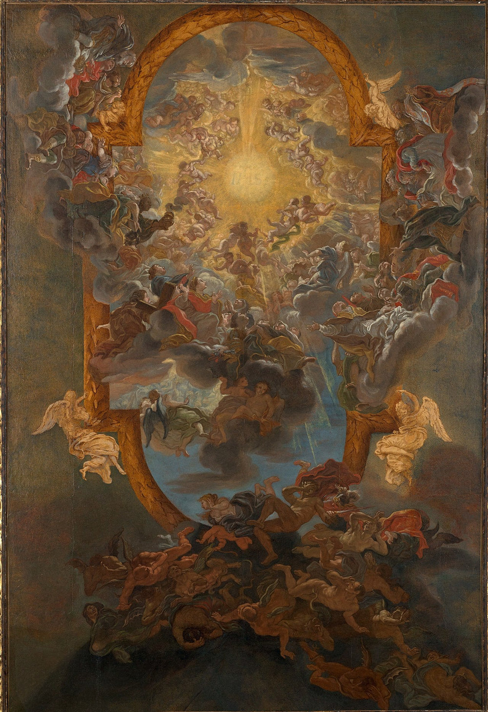 Le triomphe du nom de Jésus - Giovanni Battista Gaulli image 1 copie peinte à la main à l’huile