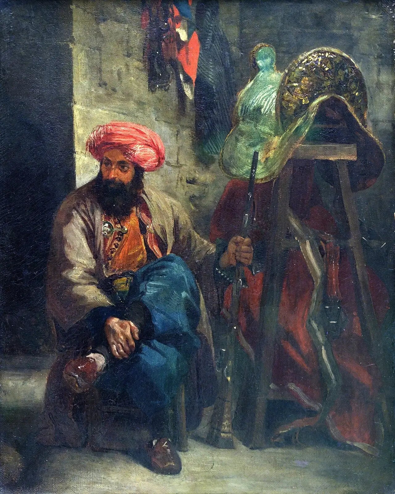 Le Turc à la selle - Eugène Delacroix image 1 reproduction artisanale de tableau
