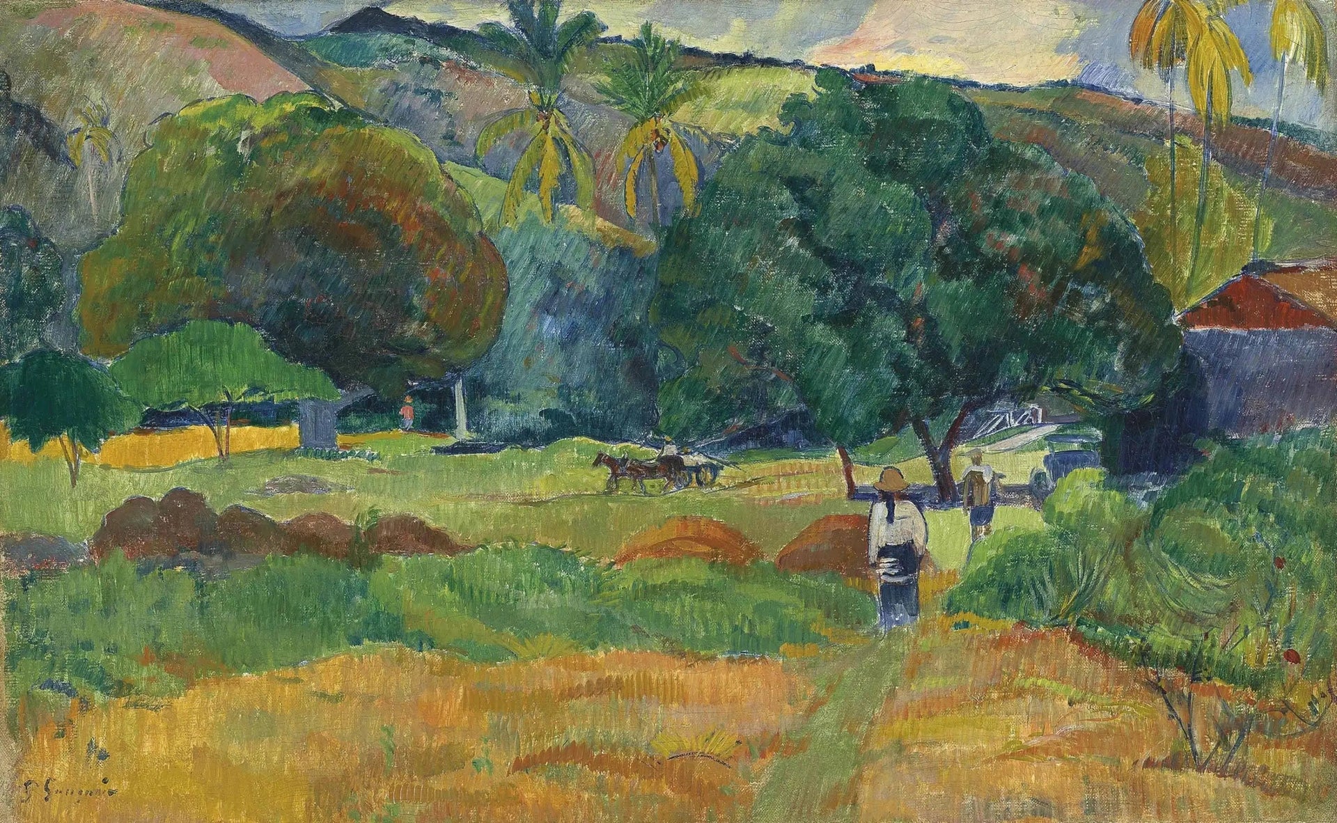 Le vallon - Paul Gauguin image 1 reproduction de peinture à l’huile