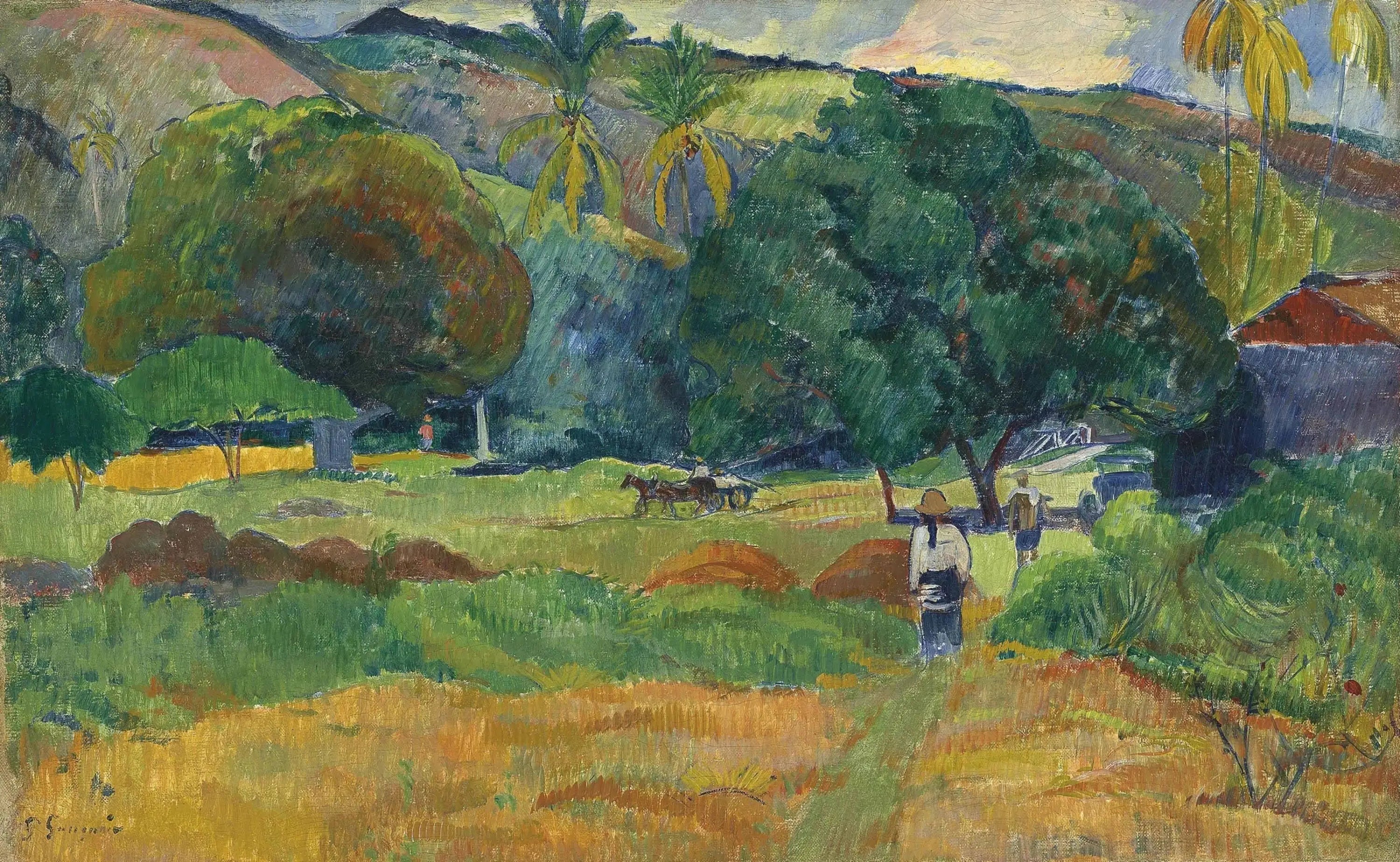 Le vallon - Paul Gauguin image 1 reproduction de peinture à l’huile