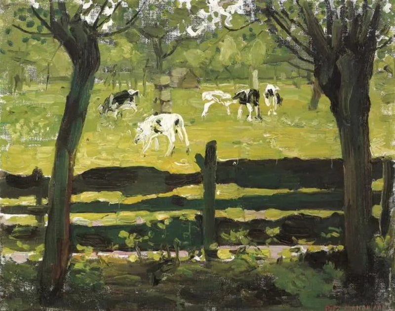วัวกระทิงขาว - Piet Mondrian