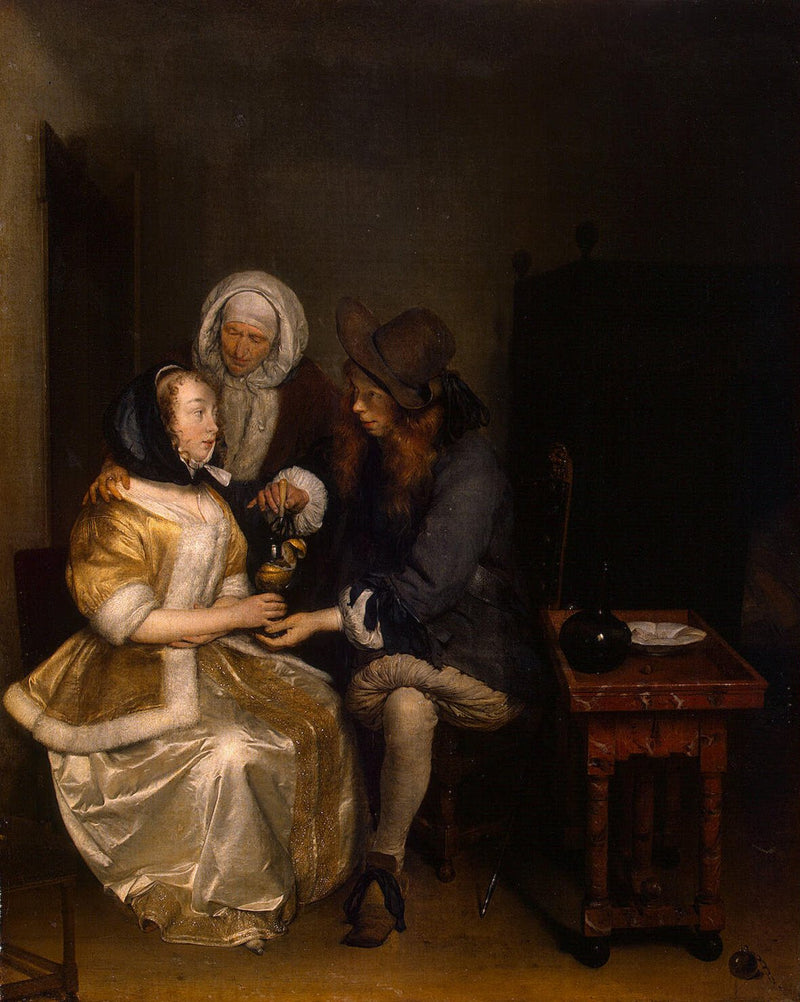 Le Verre de limonade - Gerard ter Borch