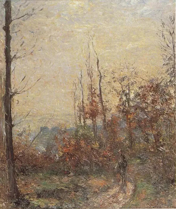 Le vieux chemin en automne, Pontoise - Camille Pissarro image 1 reproduction réalisée par Alpha Reproduction