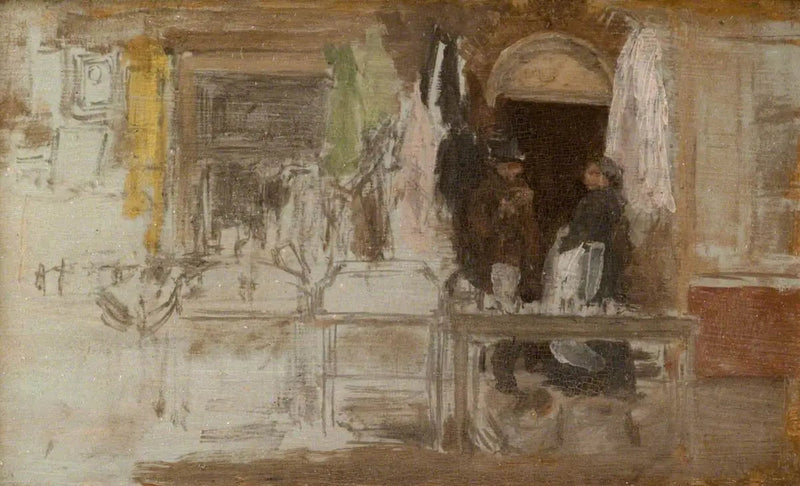 ร้านเสื้อผ้าเก่า, Houndsditch - James Abbott McNeill Whistler