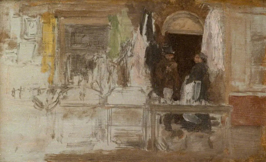 ร้านเสื้อผ้าเก่า, Houndsditch - James Abbott McNeill Whistler