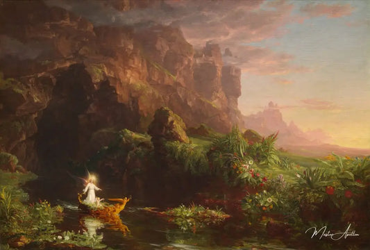 Le voyage de la vie : L'enfance - Thomas Cole - Reproductions de tableaux et peintures haut de gamme