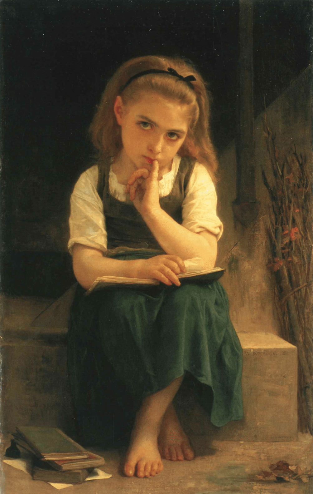 La Leçon difficile (1880) - Bouguereau