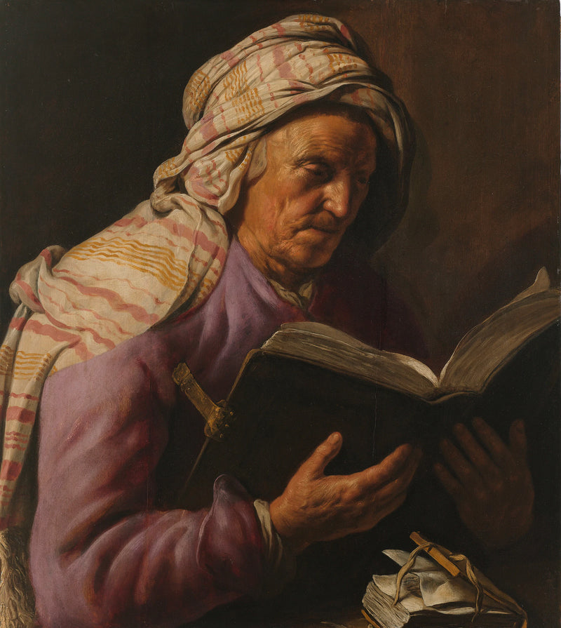 Lecture d'une vieille femme - Jan Lievens