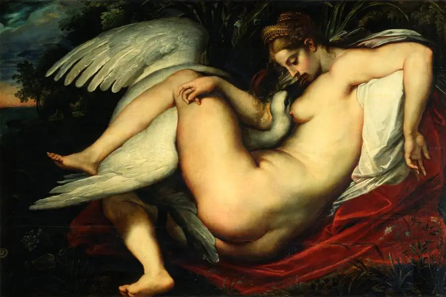 Léda et le Cygne - Peter Paul Rubens image 1 tableau peint à l’huile sur toile