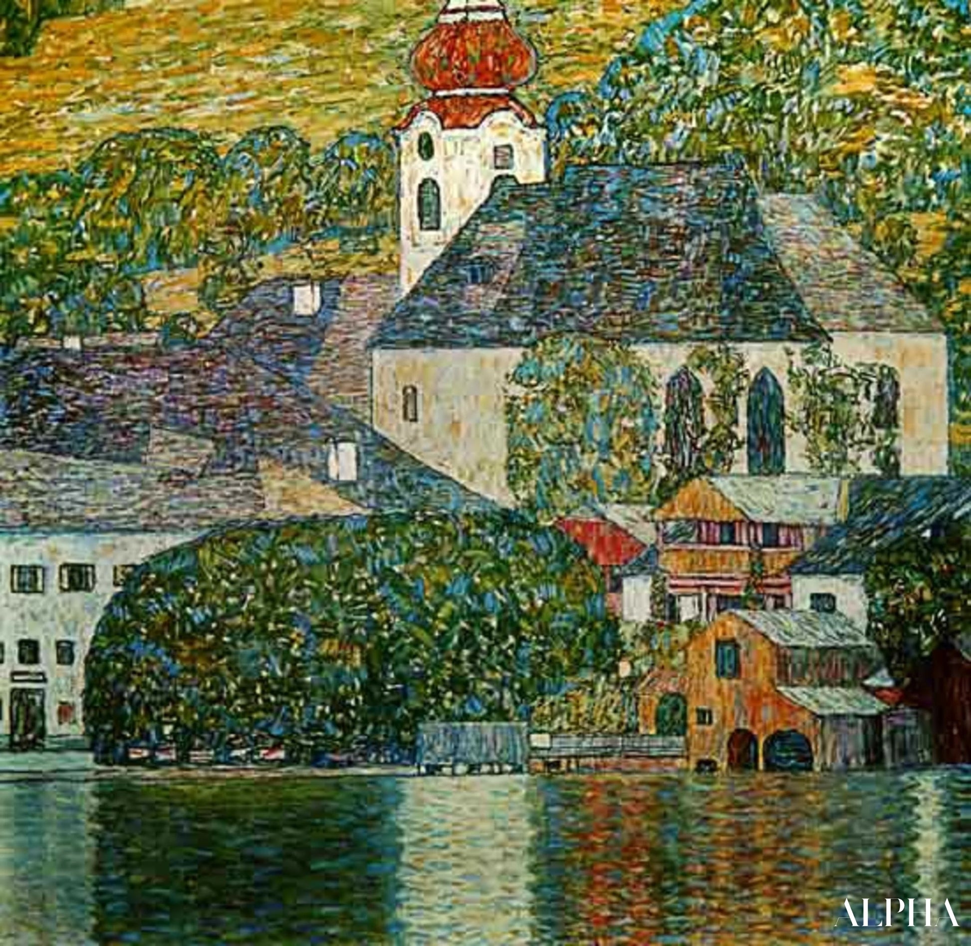 St. Wolfgang Church - Gustav Klimt - High-end reproductions of paintings and artworks