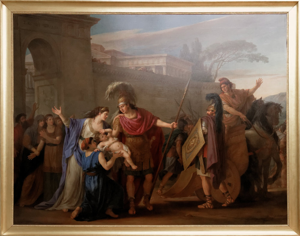 Les adieux d'Hector et d'Andromaque - Joseph-Marie Vien image 1 tableau peint à l’huile sur toile