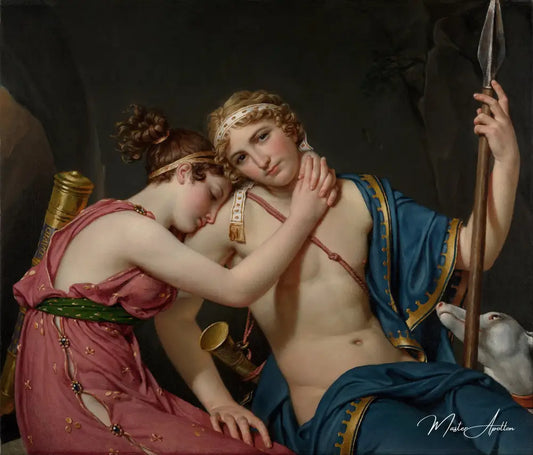 Les adieux de Télémaque et Eucharistie - Jacques-Louis David - Reproductions de tableaux et peintures haut de gamme