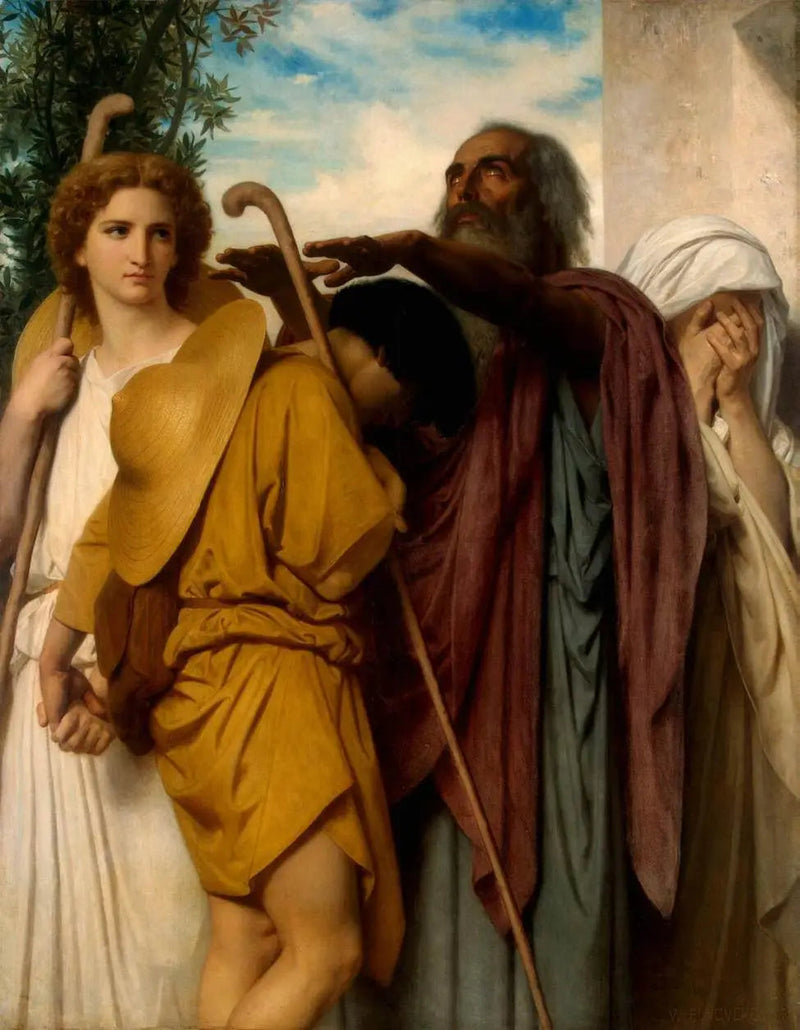 คำอำลาของโทเบียต่อพ่อของเขา - Bouguereau