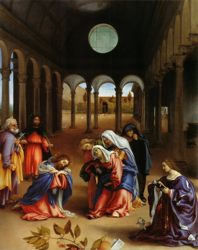 คำอำลาแห่งพระคริสต์ต่อพระมารดา - Lorenzo Lotto