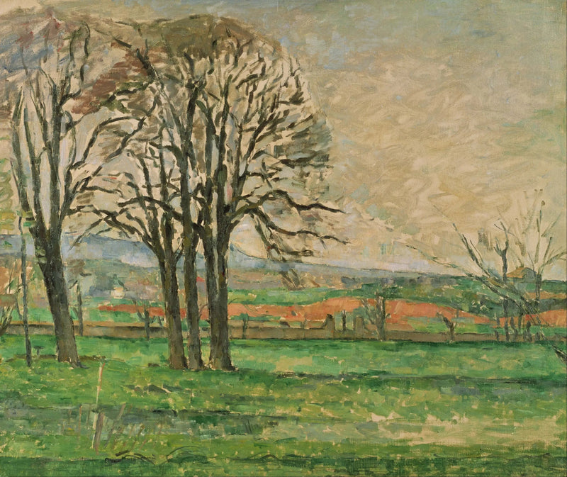 ต้นไม้ที่ Jas de Bouffan เปลือย - Paul Cézanne