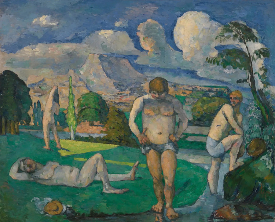 นักอาบน้ำที่พักผ่อน - Paul Cézanne