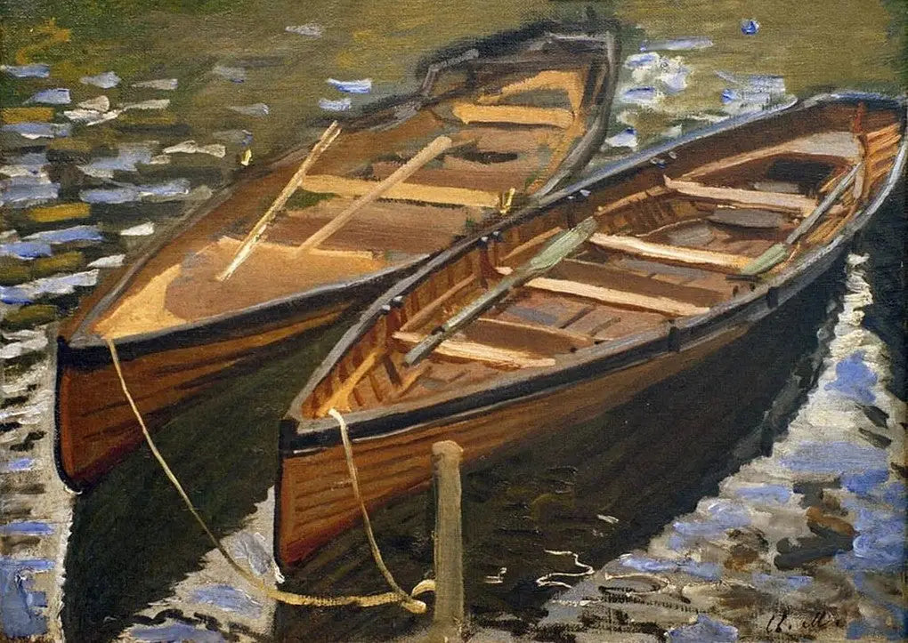 Reproduction du tableau « Les barques - Claude Monet » par Alpha Reproduction en peinture à l’huile