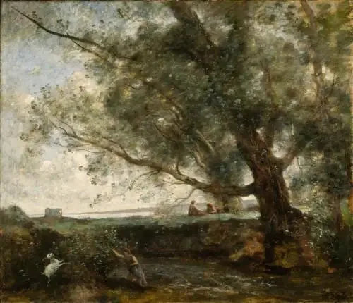 แกะ shepherds of Arcadia - Jean-Baptiste Camille Corot