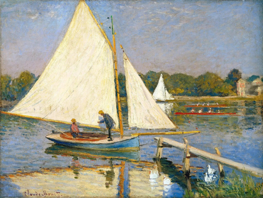 Les canotiers à Argenteuil - Claude Monet image 1 tableau peint à l’huile sur toile