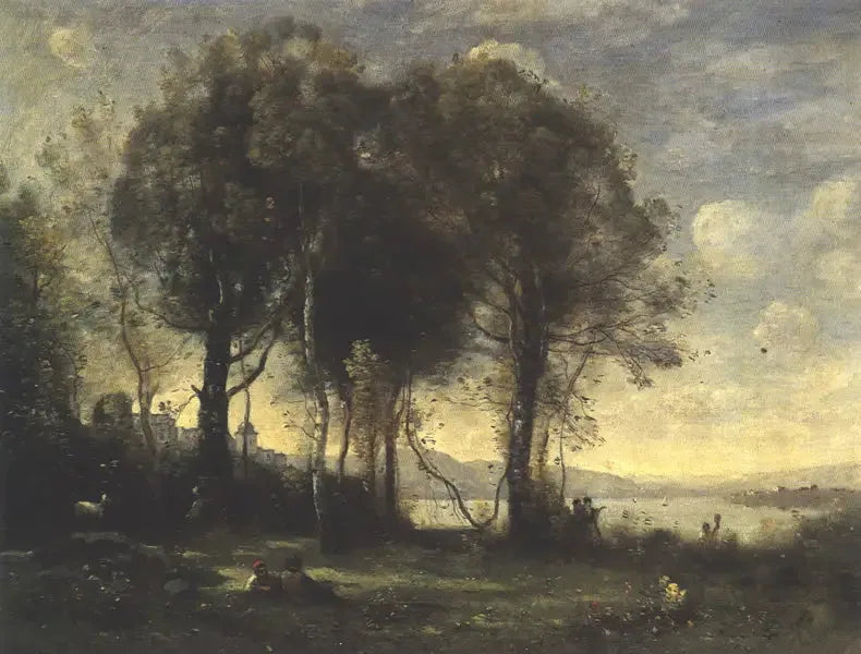 Les Chevriers des Îles Borromées - Jean-Baptiste Camille Corot image 1 copie peinte à la main à l’huile