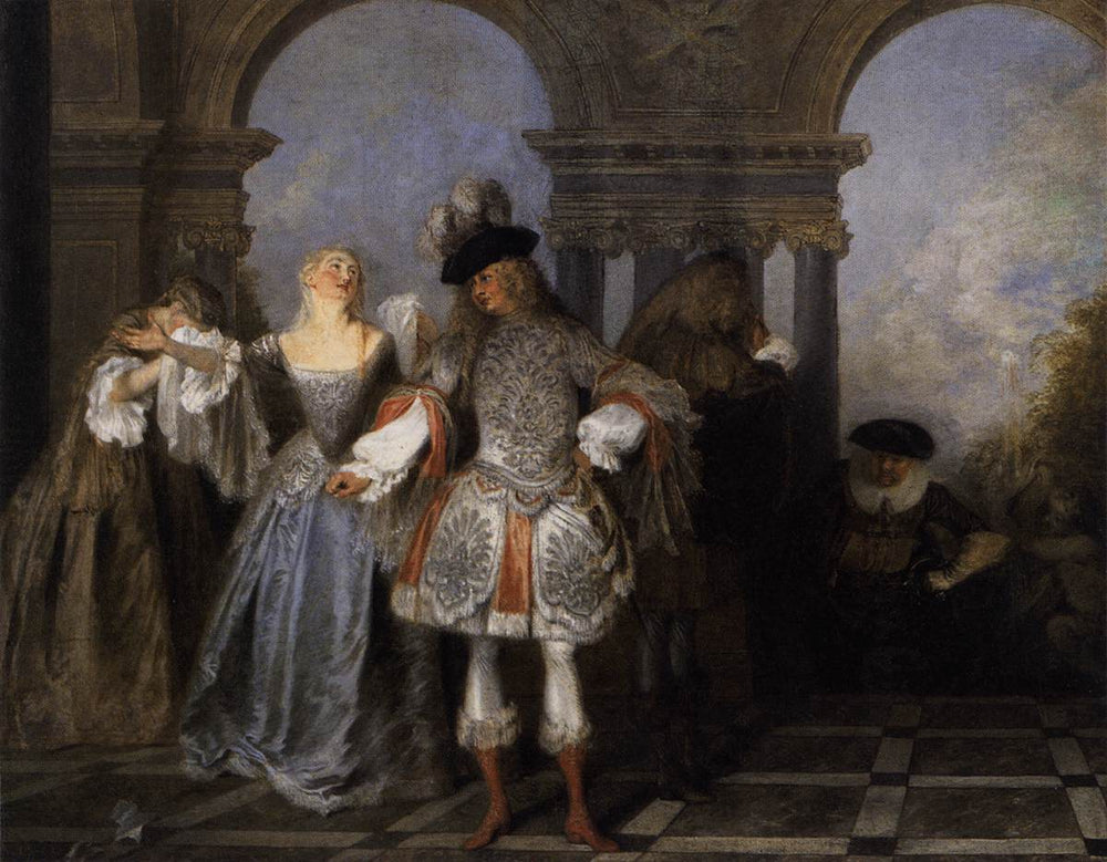 Les comédiens français - Antoine Watteau - Alpha Reproduction