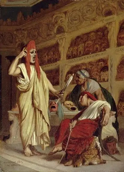 Les Comédiens - Jean-Léon Gérôme image 1 reproduction artisanale de tableau