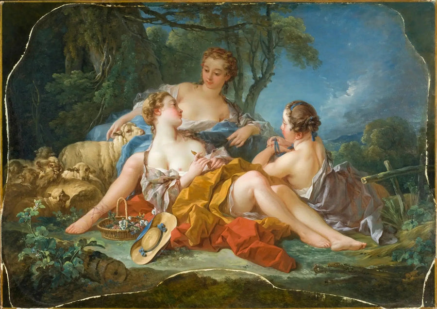 Les Confidences Pastorales - François Boucher
คำสารภาพในชนบท - ฟรองซัว บูเชร์