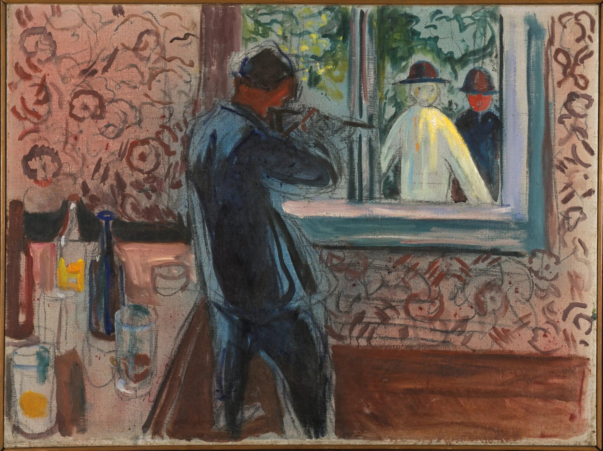 Les Convives non-invités - Edvard Munch image 1 tableau peint à l’huile sur toile