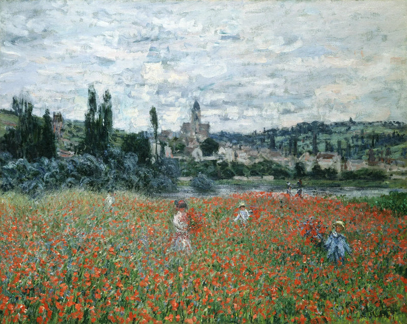 ดอกป๊อปปี้ใกล้ Vétheuil - Claude Monet