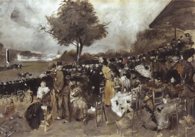Les courses - Jean-Louis Forain image 1 tableau peint à l’huile sur toile