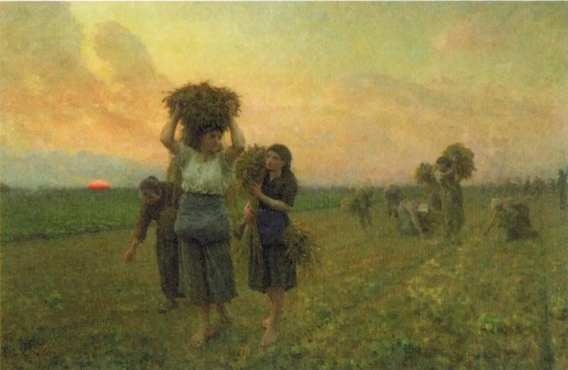 เกษตรกรเก็บเกี่ยวผลผลิตคนสุดท้าย - Jules Breton