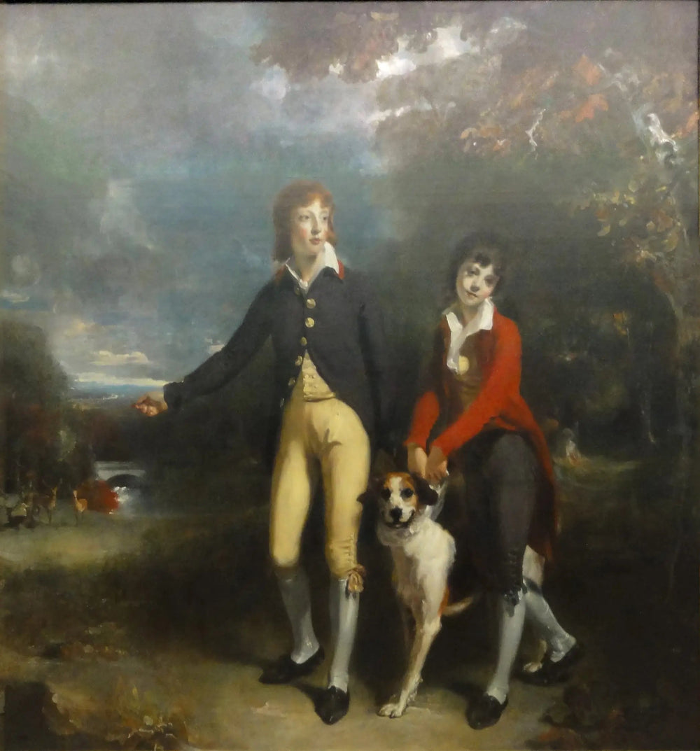 Les deux fils du 1er comte Talbot - Thomas Lawrence image 1 reproduction de peinture à l’huile