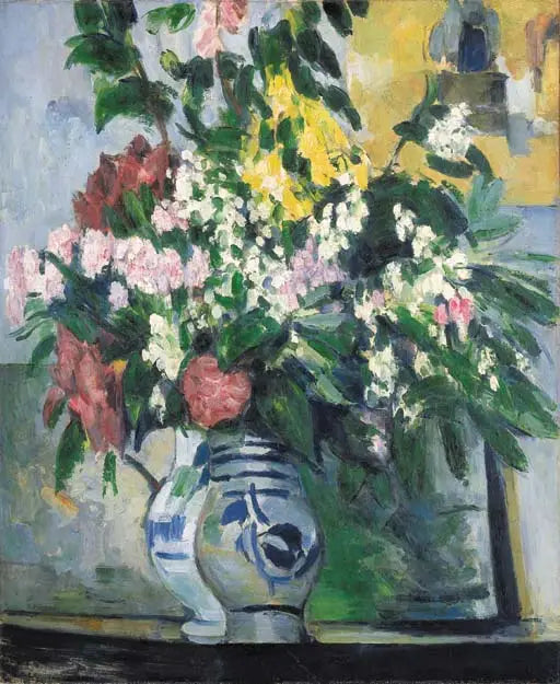 Les Deux Vases de fleurs - Paul Cézanne image 1 reproduction artisanale de tableau