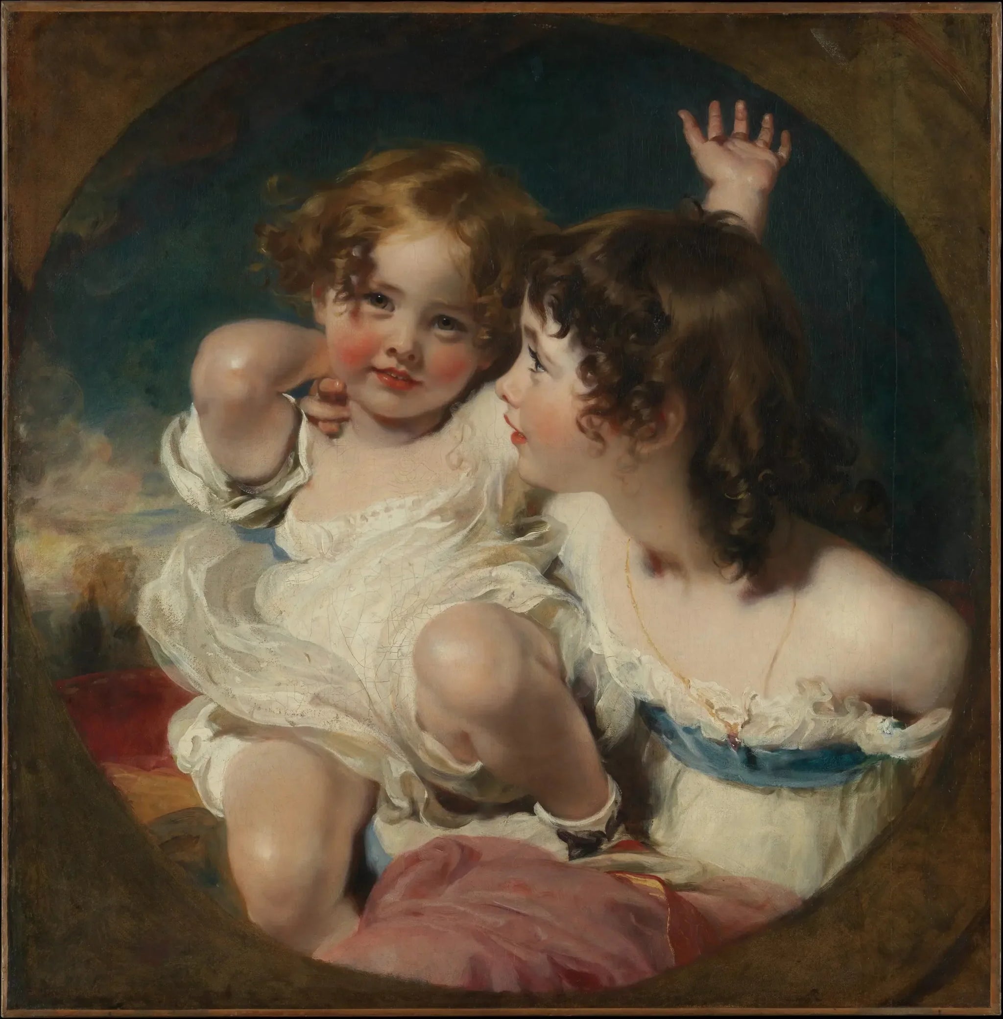 Les enfants Calmady (Emily, 1818–1906, et Laura Anne, 1820–1894) - Thomas Lawrence image 1 reproduction de peinture à l’huile