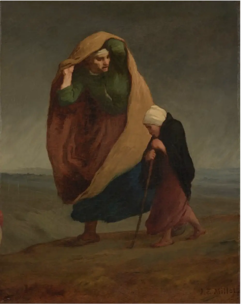 Les Errants - Jean-François Millet
นักเดินเร่ - ฌอง-ฟรองซัวส์ มิลเลต์