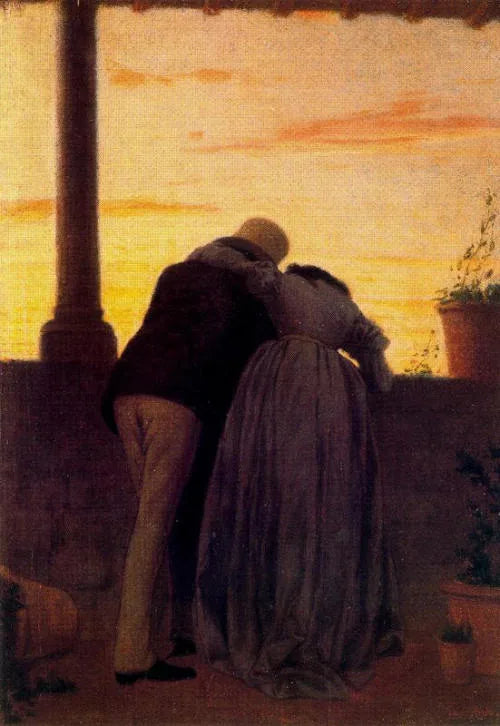 Les fiancées - Federico Zandomeneghi image 1 reproduction de peinture à l’huile