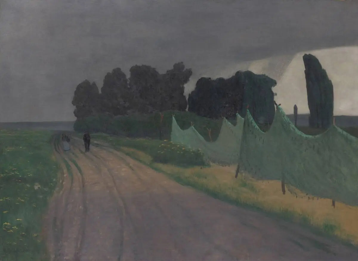 Les filets, Honfleur - Félix Vallotton image 1 tableau peint à l’huile sur toile